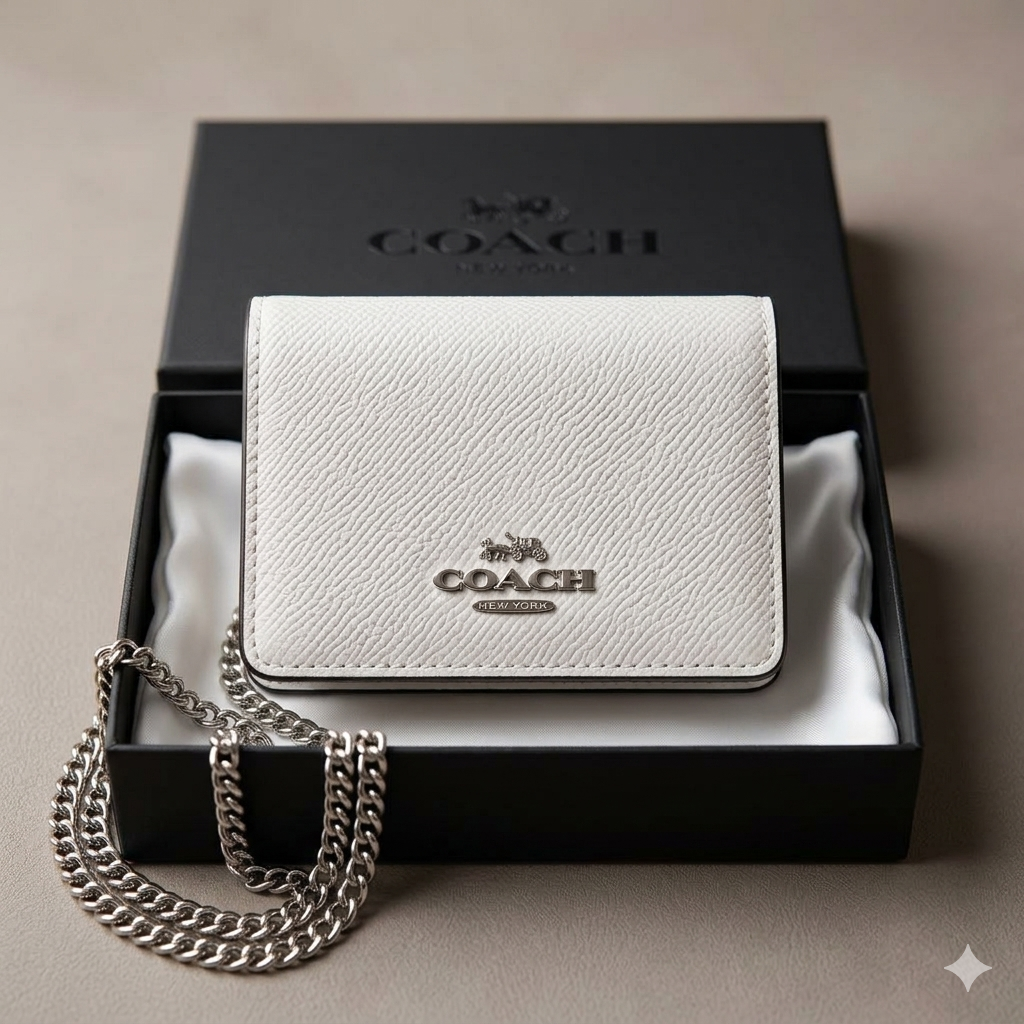 Luxury Mini Wallet with Chain for Women | Stylish Small Crossbody Purse