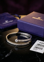 Swarovski Crystal Bracelet Silver | Original Swarovski Bangle with Box for Women