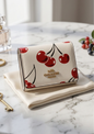 Cherry Print Mini Wallet for Women – Cute Designer Card Holder Luxury Small Purse
