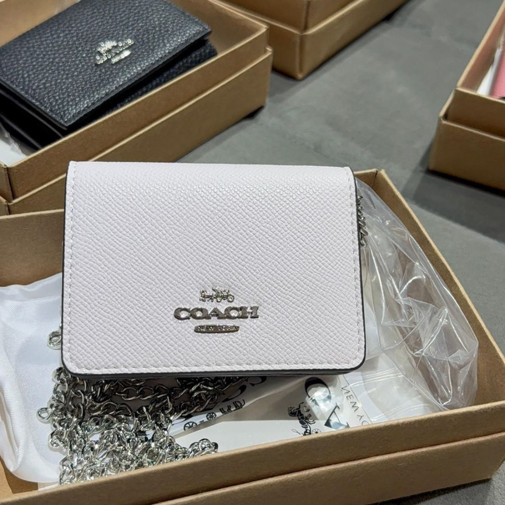 Luxury Mini Wallet with Chain for Women | Stylish Small Crossbody Purse
