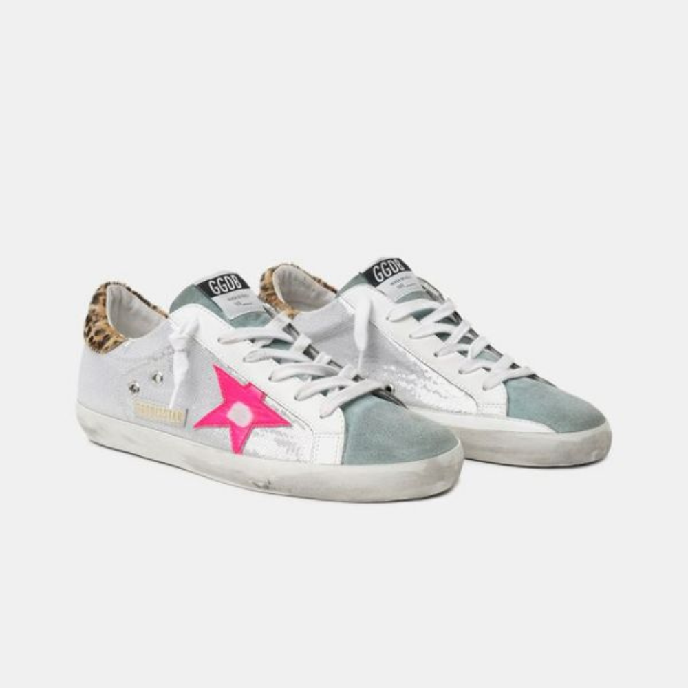 Luxury White Star Designer Sneakers for Men | Premium Casual Shoes