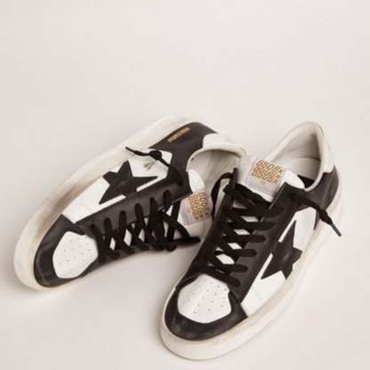 Luxury Black & White Designer Sneakers for Men | Premium Streetwear Shoes
