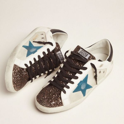 Premium Star Glitter Sneakers for Men & Women | Luxury Casual Shoes