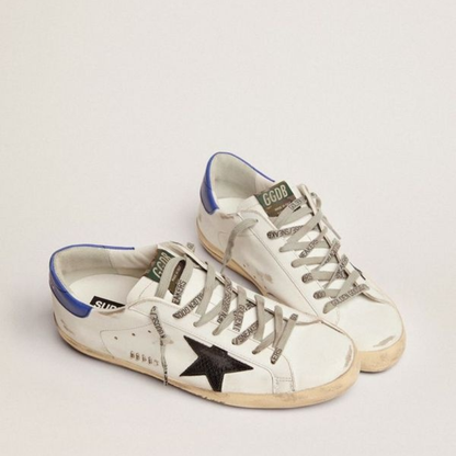 white distressed star sneakers casual streetwear shoes