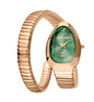 Luxury Rose Gold Green Bracelet Watch for Women with Crystal Dial – Designer Style