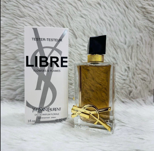YSL Libre Flowers & Flames EDP Florale 90ml Tester for Unisex | Yves Saint Laurent Perfume