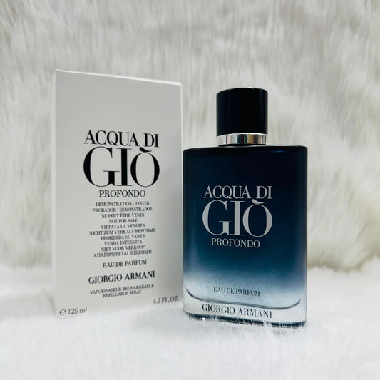 Acqua di Giò Profondo EDP 125ml Tester for Unisex | Giorgio Armani Luxury Perfume | Long Lasting