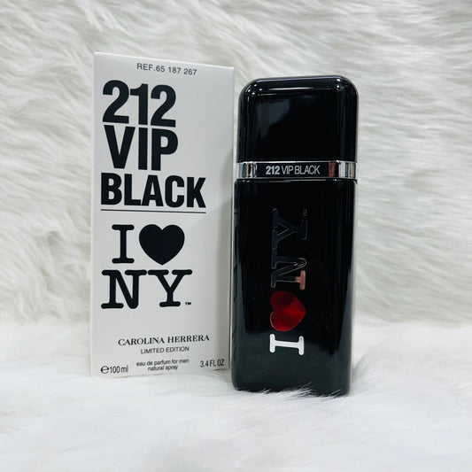 Carolina Herrera 212 VIP Black I Love NY 100ml Eau de Parfum for Unisex – Limited Edition