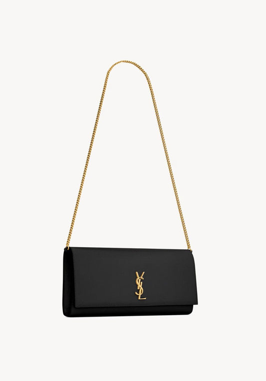 Elegant black luxury chain shoulder bag for women