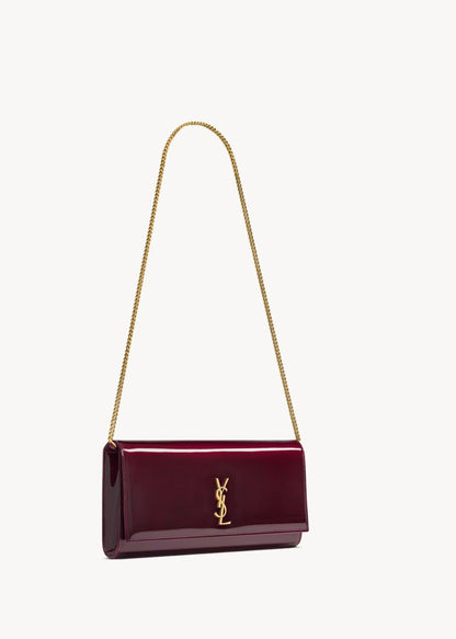 Luxury Burgundy Chain Shoulder Bag for Women | Elegant Wine Color Evening Clutch Purse