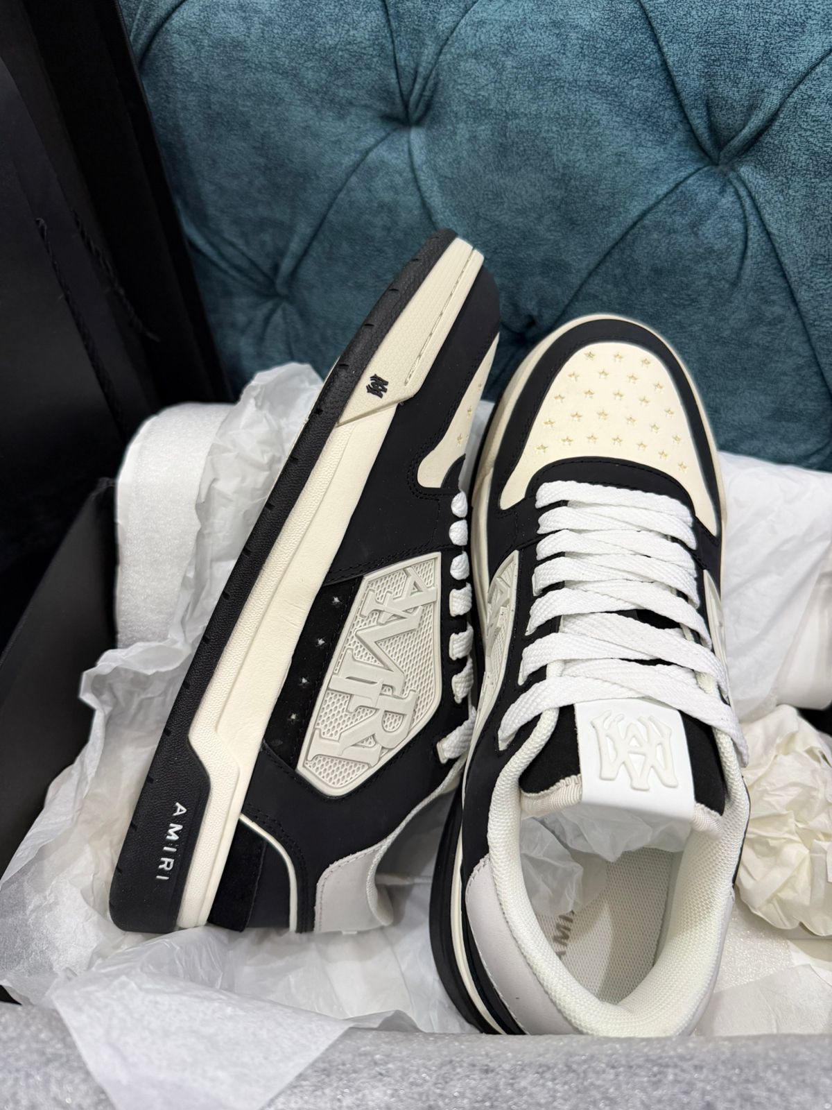 Premium Black & White Sneakers for Men | Stylish Casual Lace-Up Shoes