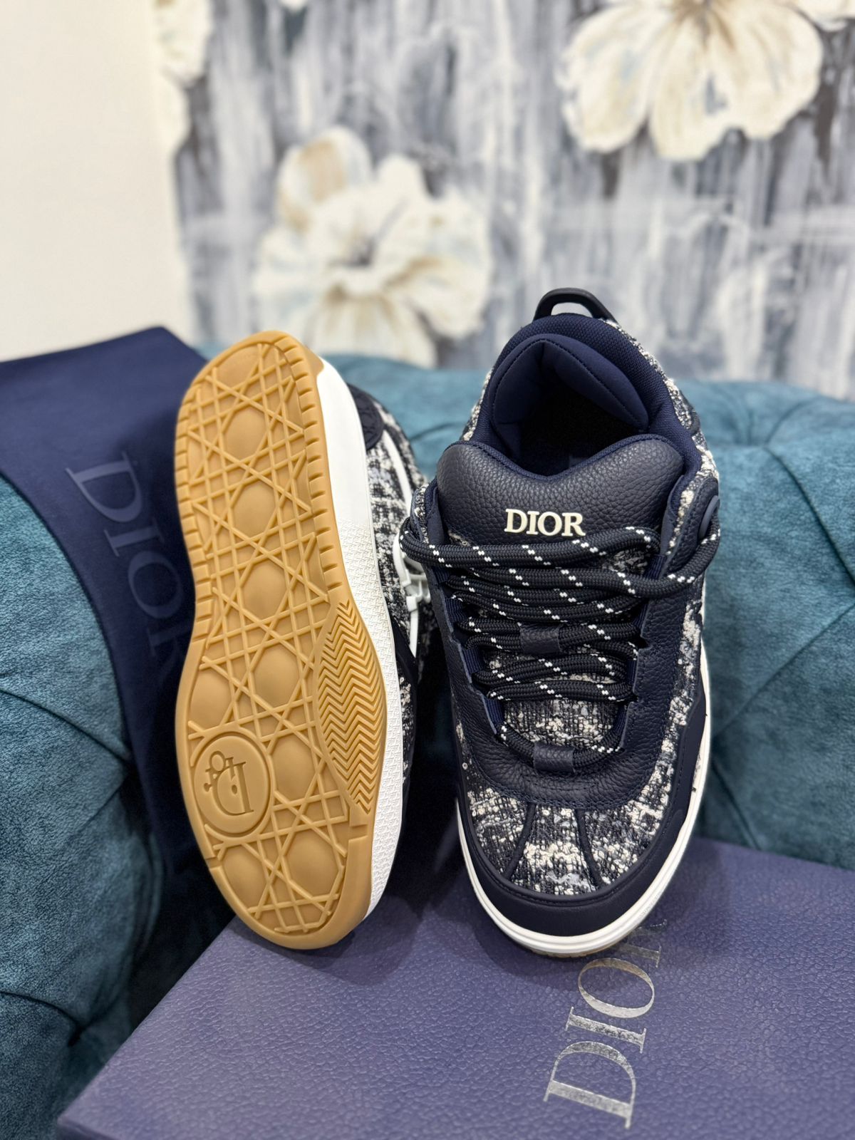 men casual sneakers navy blue premium fashion shoes