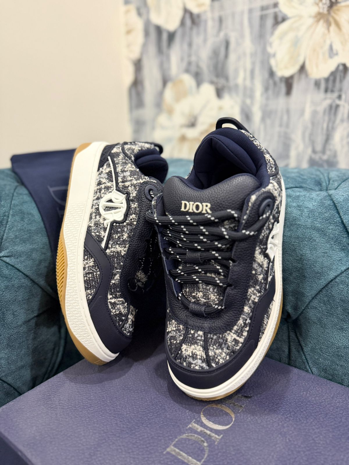navy designer sneakers stylish casual shoes for men