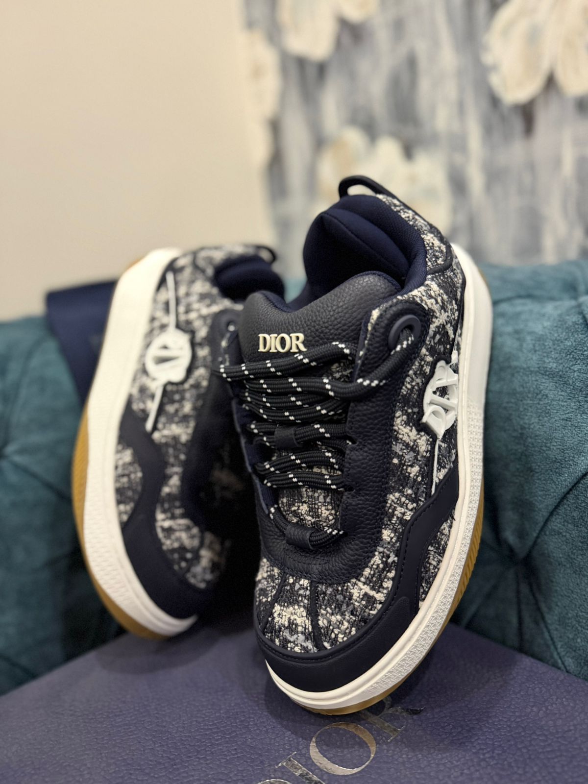 premium navy sneakers for men trendy casual footwear