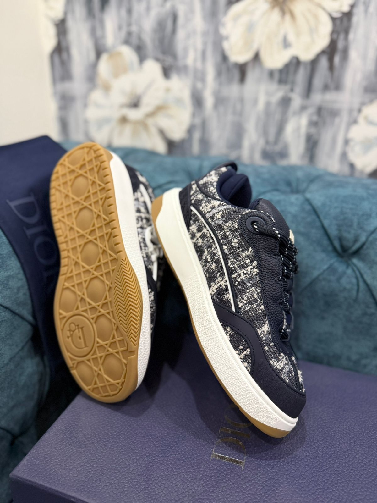 trendy navy sneakers for men modern stylish footwear